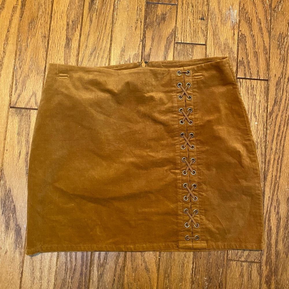 Forever 21 + Camel Colored Mini Skirt
